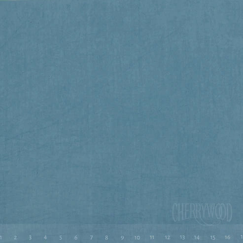Cherrywood Hand-Dyed Cotton Fabric - Light Blue