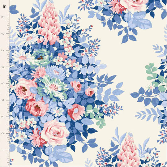 Tilda Something Blue - Whimsyflower, Cream