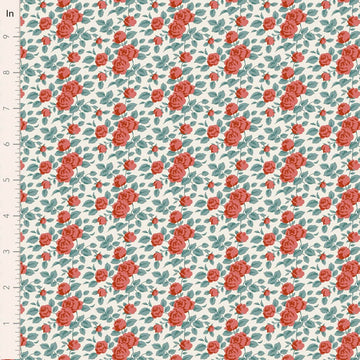 Village Life by Tilda - Margot, Rust Fabric Village Life by Tilda - Margot, Rust Fabric
