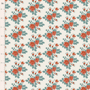 Village Life by Tilda - Myrtle, Teal Fabric Village Life by Tilda - Myrtle, Teal Fabric