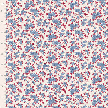 Village Life by Tilda - Ruth, Blue Fabric Village Life by Tilda - Ruth, Blue Fabric
