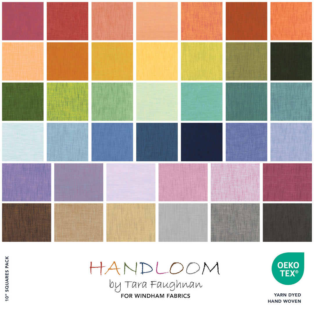 Handloom Wovens 10 in. Precut Squares, 42 pieces