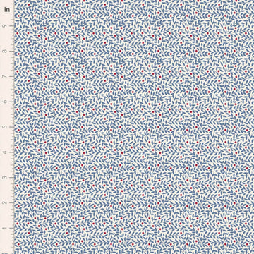 Village Life by Tilda - Lillian, Blue Fabric Village Life by Tilda - Lillian, Blue Fabric