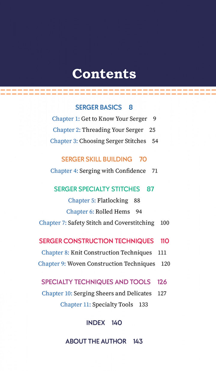 Essential Serger Reference Tool by Katrina Walker