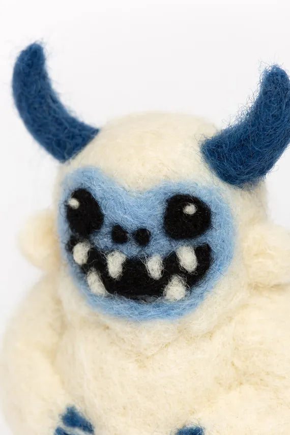 Yeti Mini Needle Felting Kit by Hawthorn Handmade