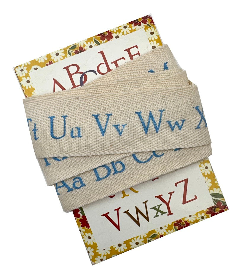 ABC Trim Blue by Moda Home, 3 yds