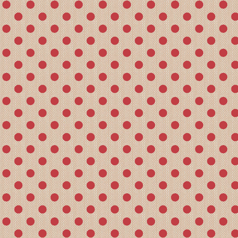 Tilda Creating Memories, Woven Polkadot Red