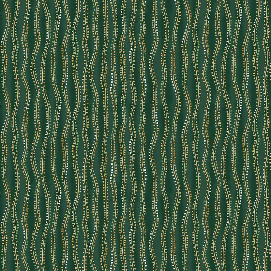 Golden by Makower UK - Stripe, Green