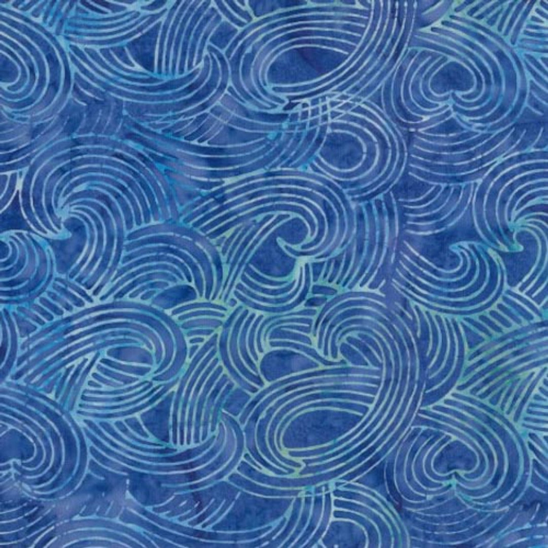 Ocean Mandala Batiks by Chris Hill - White Caps