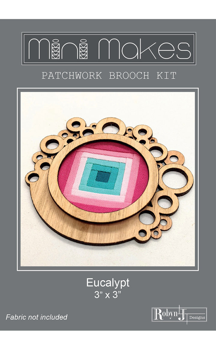 2013EU Mini Makes Patchwork Brooch Kit - Eucalypt 3 x 3