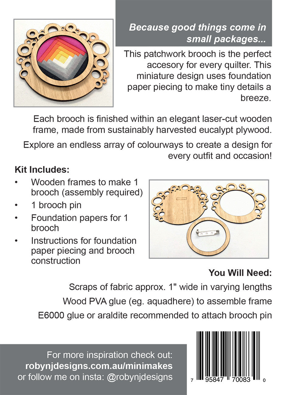 2013EU_1 Patchwork brooch kit details