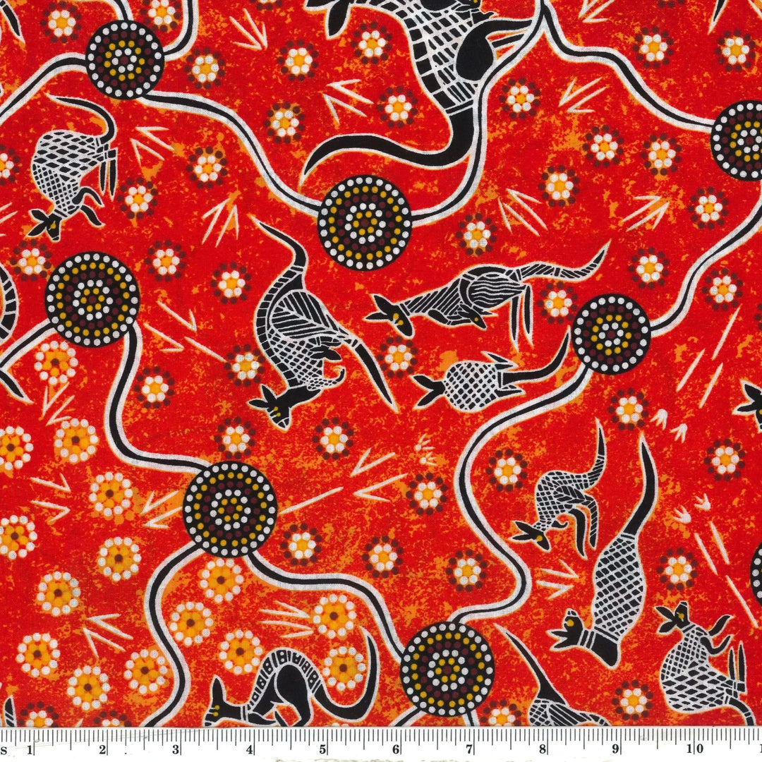 Kangaroo Dreaming 2 - Red by G.I. Waitairie