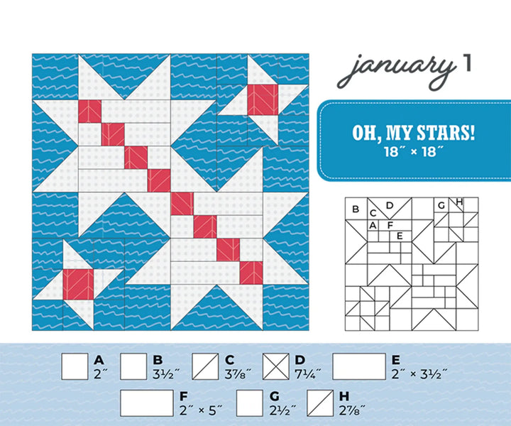 Quilter's New Perpetual Block-A-Day Calender