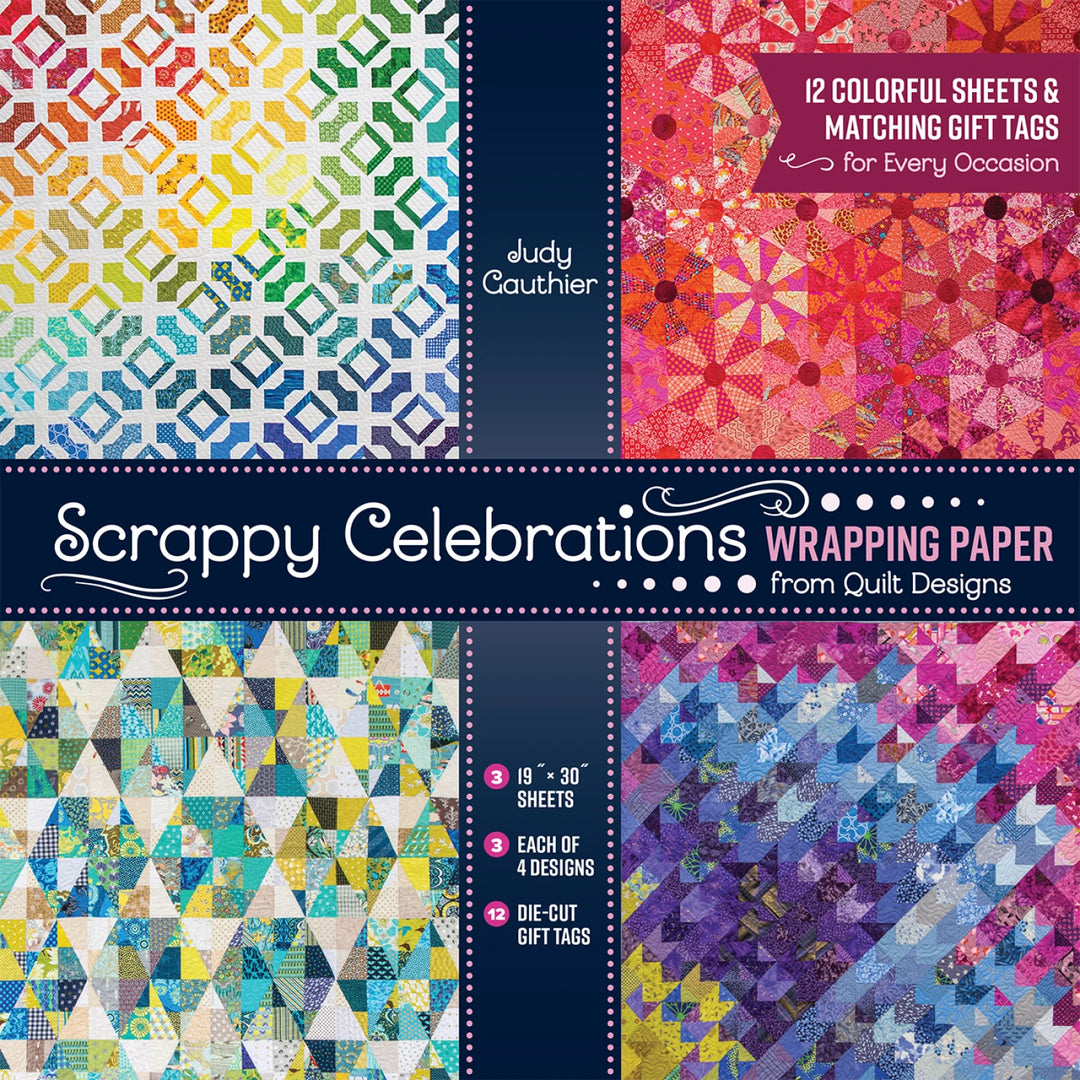 Scrappy Celebrations Wrapping Paper from Quilt Designs by Judy Gauthier