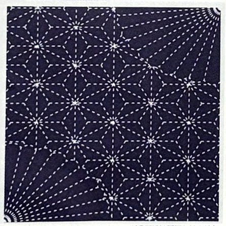 Artistic Artifacts Sashiko Kit, Folding Fans in Navy Artistic Artifacts Sashiko Kit, Folding Fans in Navy
