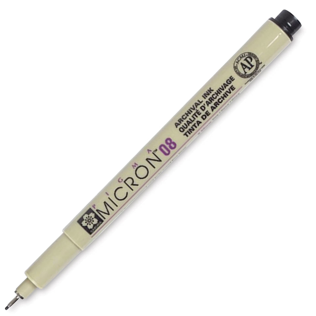 Pigma Micron Pen Black .50mm Size 08