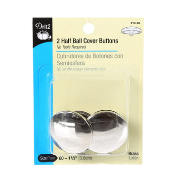 Button Cover Half Ball Size 60 - 1-1/2in Button Cover Half Ball Size 60 - 1-1/2in