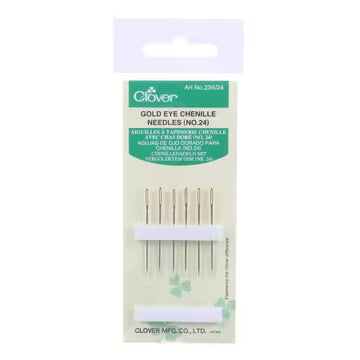 Clover Gold Eye Chenille Needles #24 Clover Gold Eye Chenille Needles #24