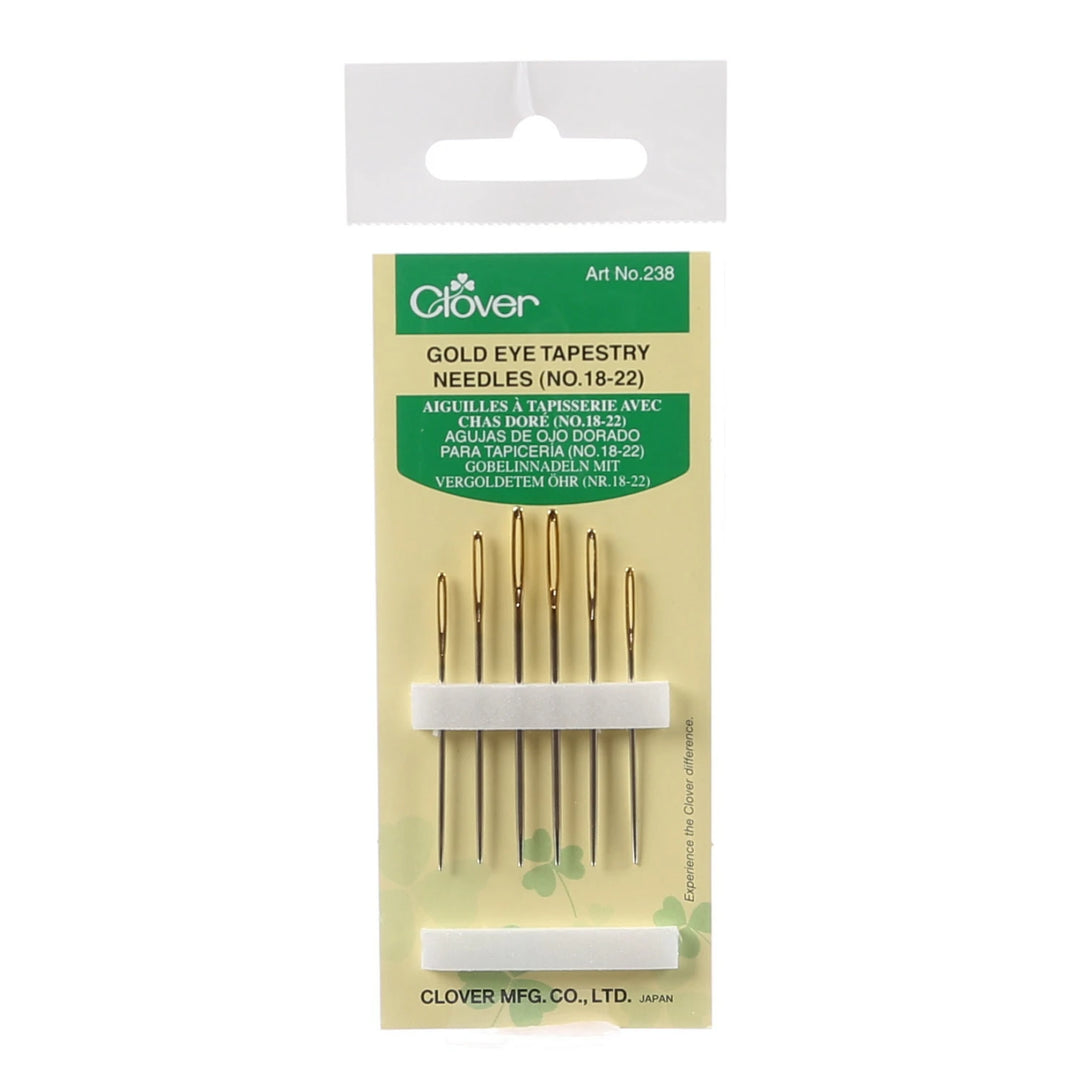 Clover Gold Eye Needles (No. 18,20,22)