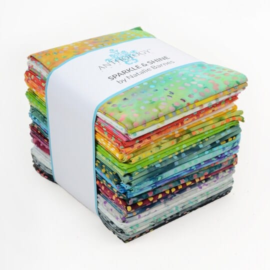 Anthology Batiks - Sparkle and Shine Fat Quarter Fabric Bundle, 28pcs Anthology Batiks - Sparkle and Shine Fat Quarter Fabric Bundle, 28pcs