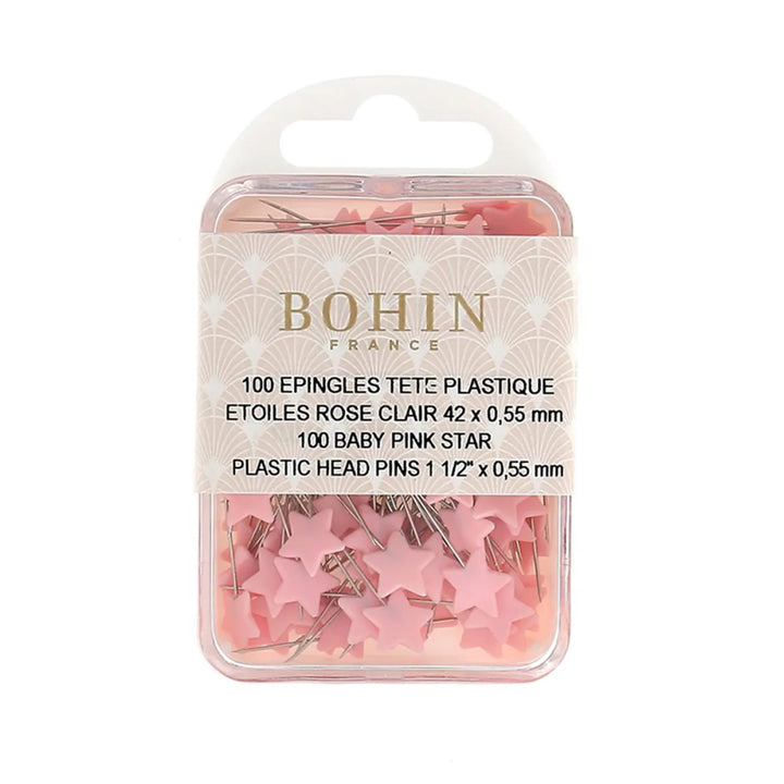 Light Pink Star 1-1/2in Pins, 100pcs