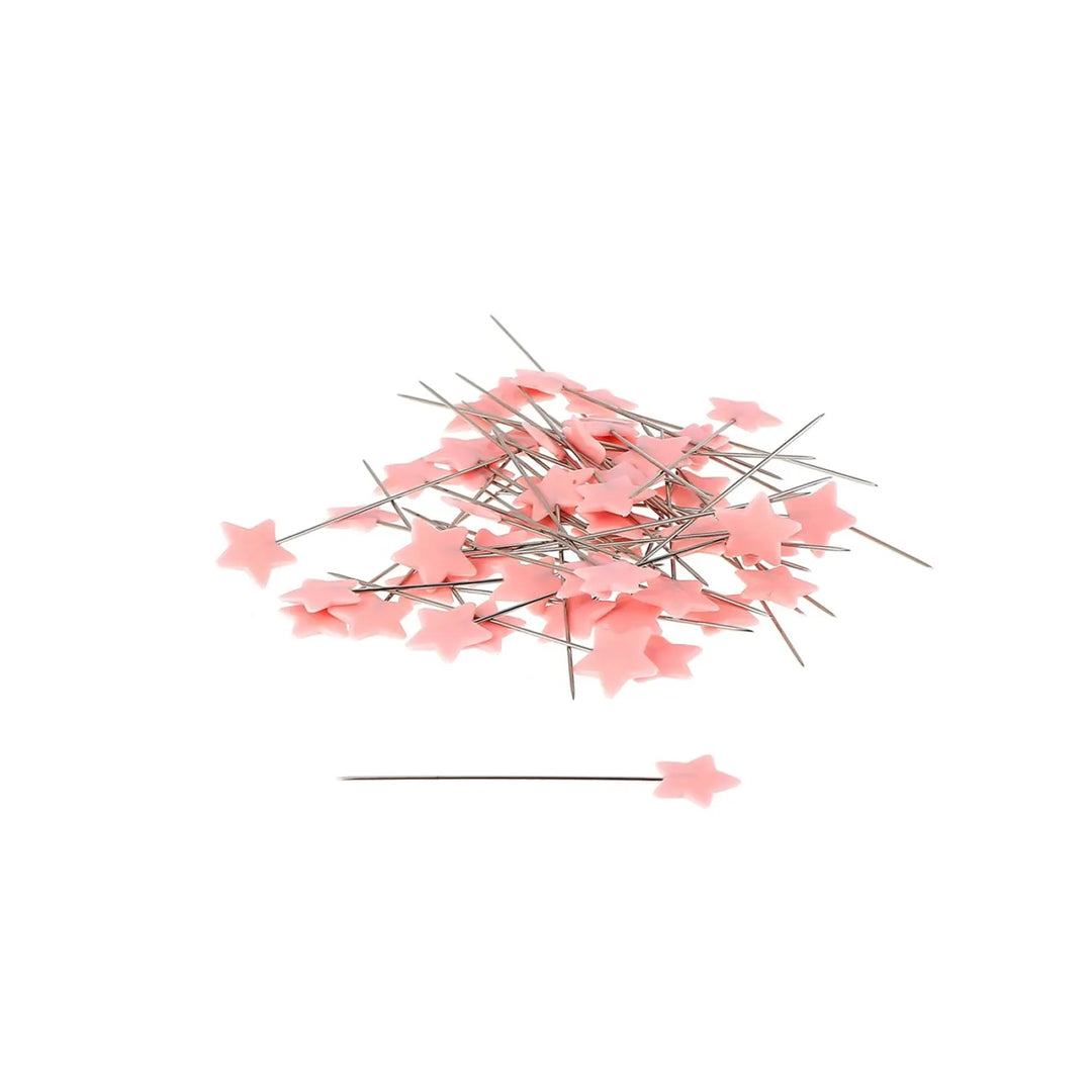 Light Pink Star 1-1/2in Pins, 100pcs