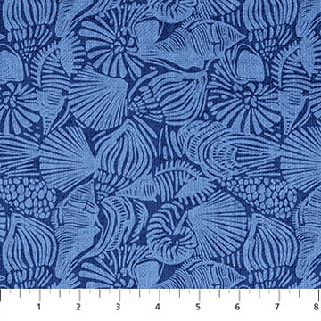 Take Me to the Beach - Large Shells, Blue
