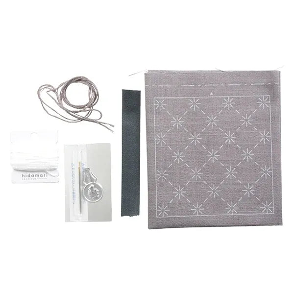 Hidamari Sashiko Coaster Kit - Brown Hidamari Sashiko Coaster Kit - Brown