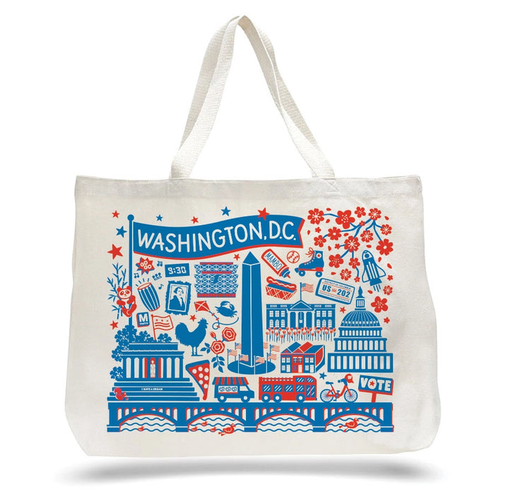 Washington DC Landmarks Tote Bag