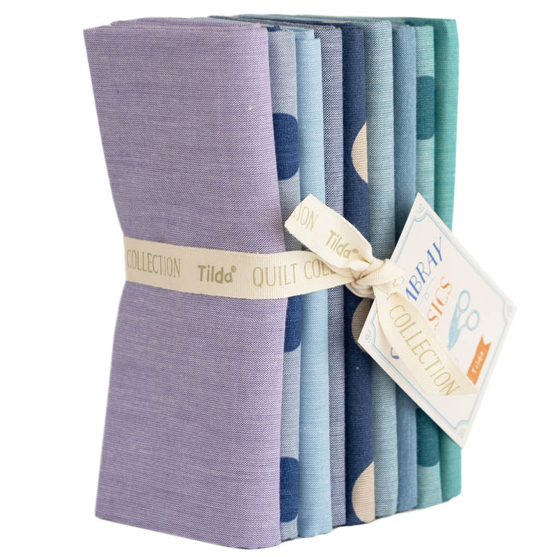 Tilda Creating Memories, Summer Blues Chambray Fat Quarter Bundle