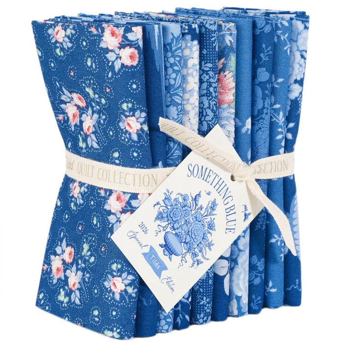 Tilda Something Blue Fat Quarter Bundle, Dark, 10pcs
