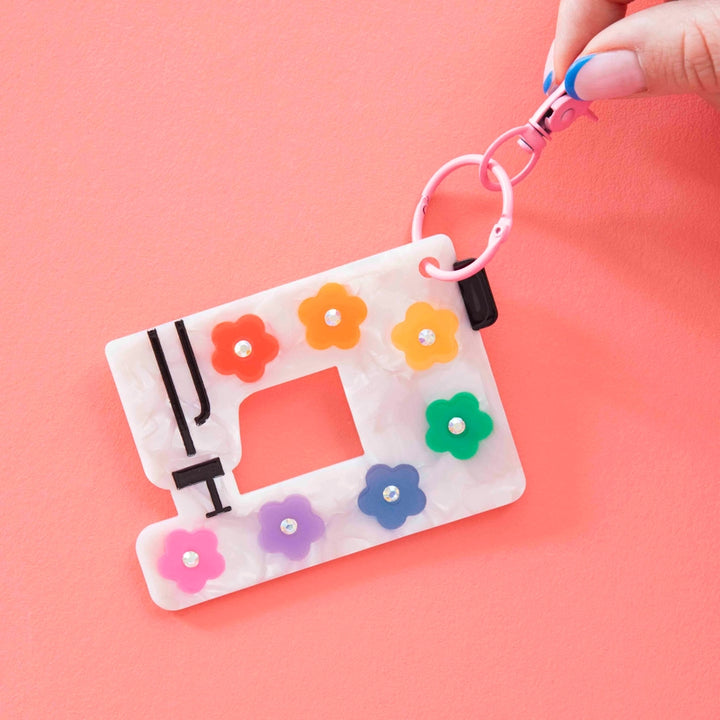 Sarah Hearts Bag Charm - Sewing Machine