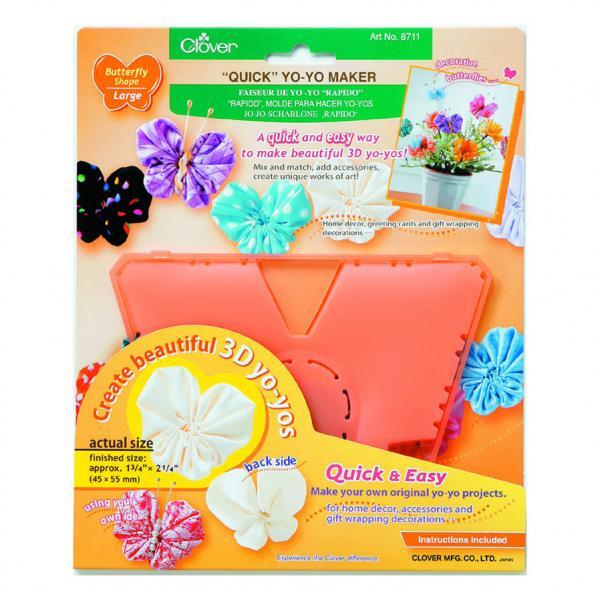 Clover Quick Yo-Yo Maker, Butterfly Shape Large