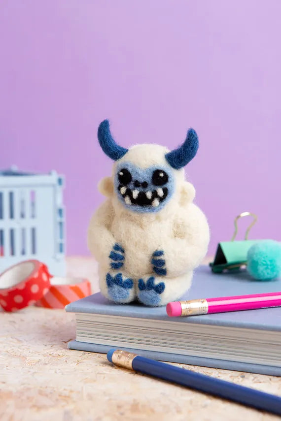 Yeti Mini Needle Felting Kit by Hawthorn Handmade