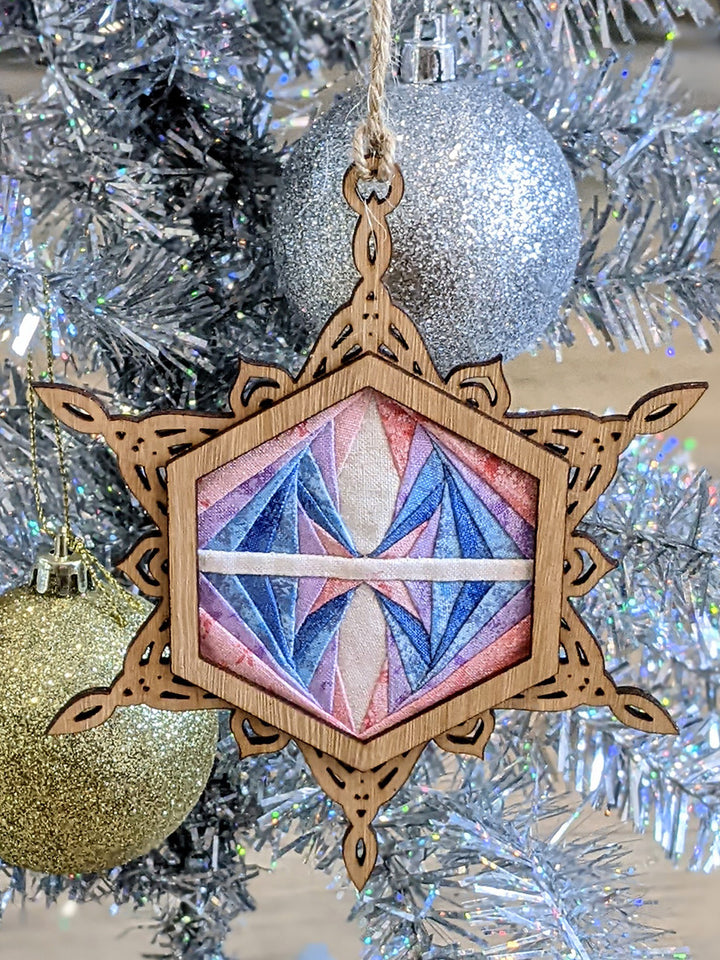 Christmas ornament 3218EU_2, snowflake design