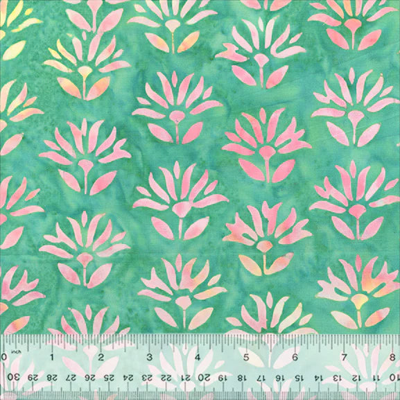 Heart to Heart Batik - Lotus, Mint