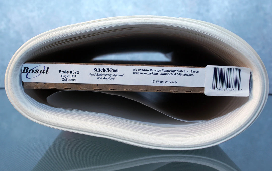 Bosal White Stitch & Peel, 19in SOLD PER YARD