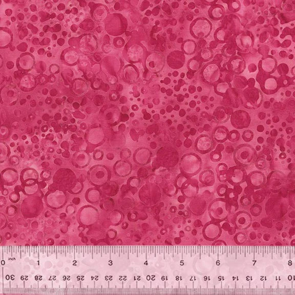 Forever Spring Batiks - Circles, Magenta