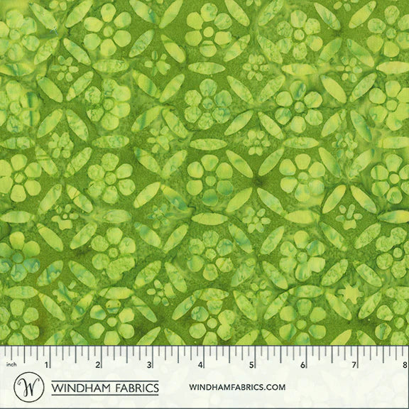 JDJ - French Rose, Picnic Green Batik