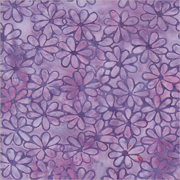 Blueberry Artisan Batiks by JDJ - Meadow, Lilac Jdj by Windham Fabrics - Meadow, Lilac (Blueberry)