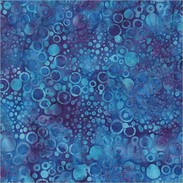 Blueberry Artisan Batiks by JDJ - Circles, Ultraviolet Jdj by Windham Fabrics - Circles, Ultraviolet (Blueberry)