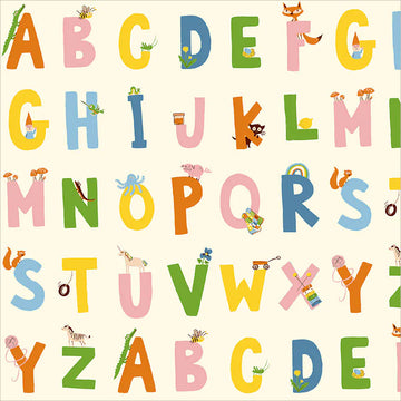 Heather Ross Favorites - Alphabet, Cream Heather Ross Favorites - Alphabet, Cream
