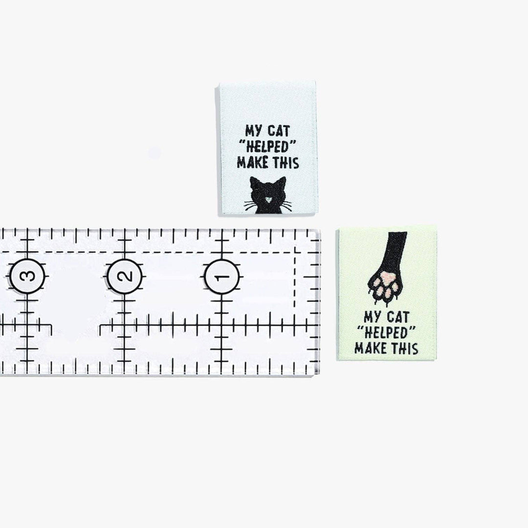 My Cat "Helped" Me Make This Woven Labels | Case of 6 units My Cat "Helped" Me Make This Woven Labels | Case of 6 units