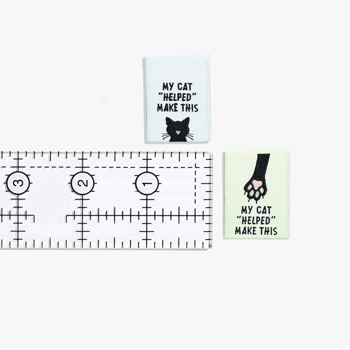 My Cat "Helped" Me Make This Woven Labels | Case of 6 units My Cat "Helped" Me Make This Woven Labels | Case of 6 units