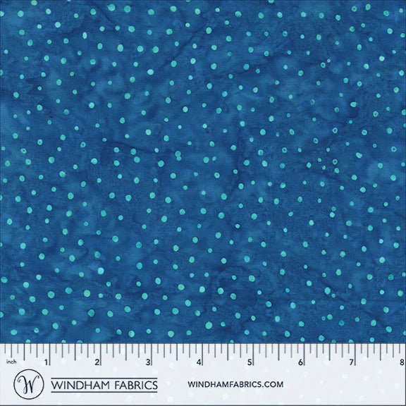 QE8: Charm Batiks By Anthology - Mini Dots, Cobalt
