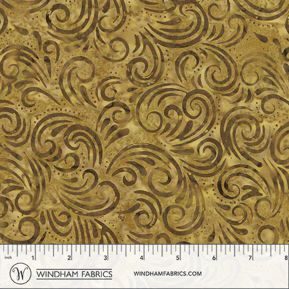 QE8: Charm Batiks By Anthology - Swirl, Sienna