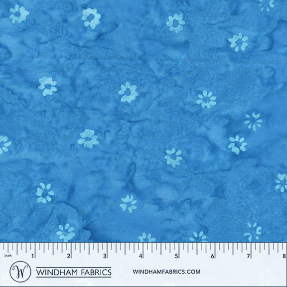 QE8: Charm Batiks By Anthology - Buds, Bluebird