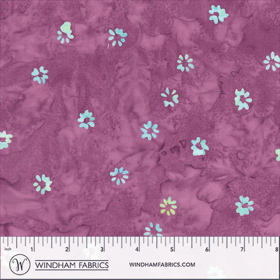 QE8: Charm Batiks By Anthology - Buds, Orchid