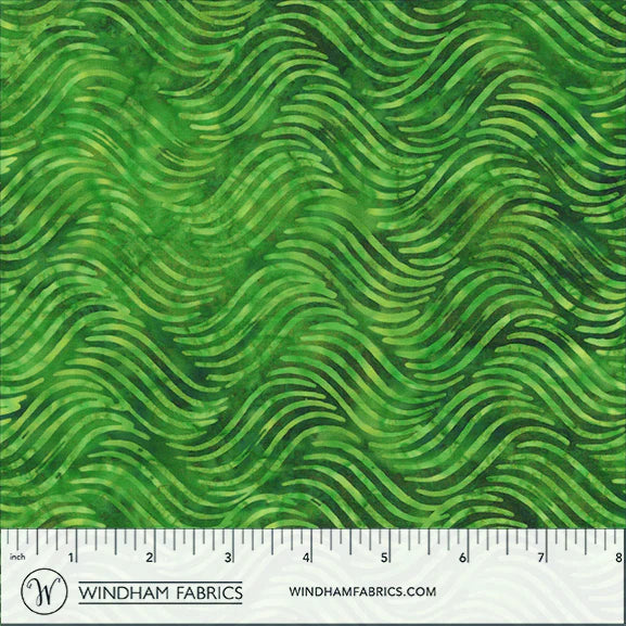 QE8: Charm Batiks By Anthology - Waves, Meadow