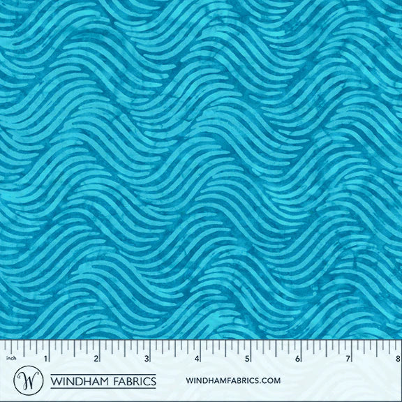 QE8: Charm Batiks By Anthology - Waves, Ocean